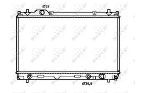 Радиатор, охлаждение двигателя NRF 50256