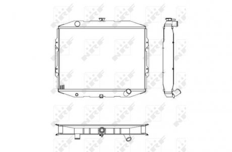 Радиатор, охлаждение двигателя NRF 504125