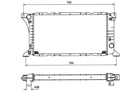 Радіатор, охолодження двигуна NRF 506212