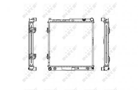 Радіатор, охолодження двигуна NRF 506575
