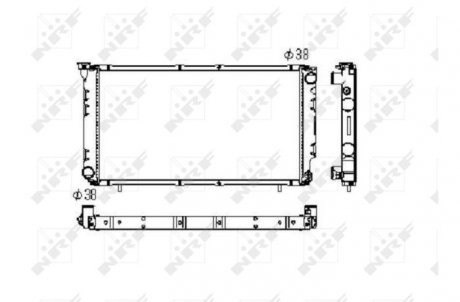 Радиатор, охлаждение двигателя NRF 506671 (фото 1)