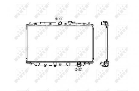 Радиатор, охлаждение двигателя NRF 506743