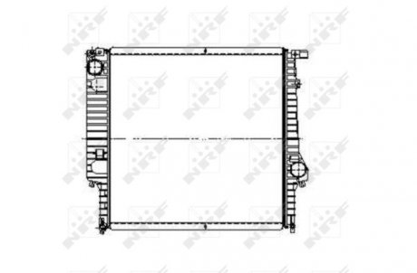 Радиатор, охлаждение двигателя NRF 509626