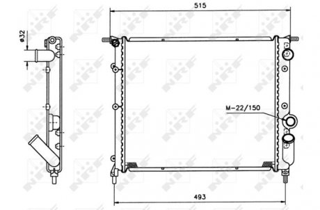 Радиатор NRF 516259