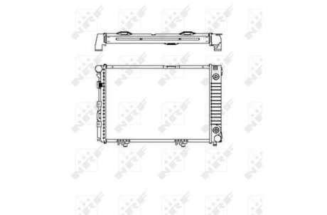 Радіатор, охолодження двигуна NRF 516574