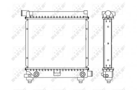 Радиатор, охлаждение двигателя NRF 517662