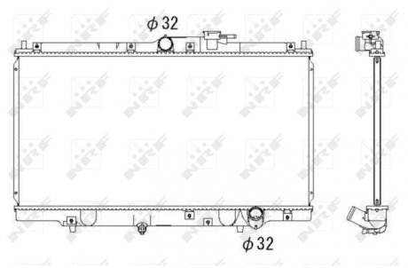 Радиатор, охлаждение двигателя NRF 526717 (фото 1)