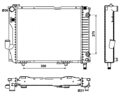 Радиатор NRF 53030 (фото 1)