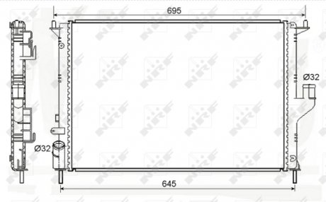 Радиатор системы охлаждения NRF 53118A