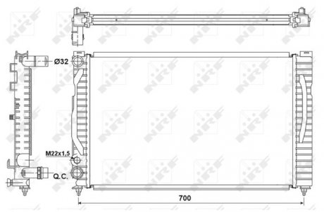 Датчик абс, передний NRF 53175