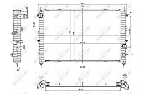 Радиатор NRF 53197