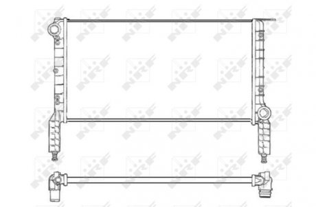 Радиатор, охлаждение двигателя NRF 53232