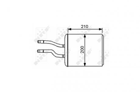 Теплообменник, отопление салона NRF 53244