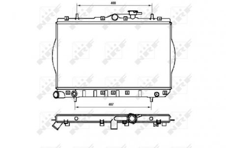 Радиатор, охлаждение двигателя NRF 53262 (фото 1)