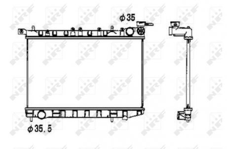Радиатор NRF 53341 (фото 1)