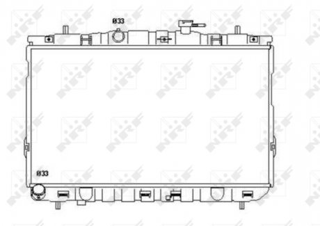 Радіатор NRF 53355 (фото 1)