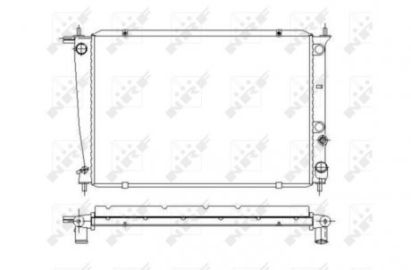 Радиатор, охлаждение двигателя NRF 53371