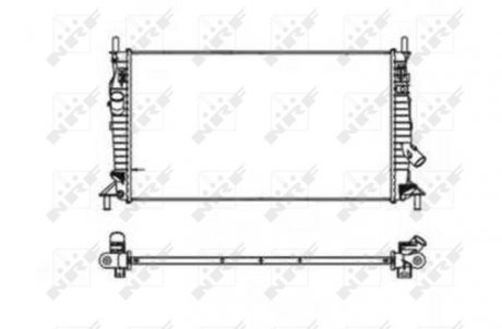 Радиатор, охлаждение двигателя NRF 53403