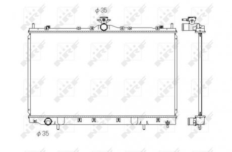 Радиатор, охлаждение двигателя NRF 53431