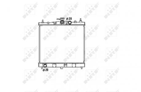 Радиатор, охлаждение двигателя NRF 53476