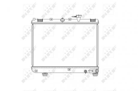 Радиатор, охлаждение двигателя NRF 53486