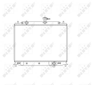 Радиатор, охлаждение двигателя NRF 53492 (фото 1)