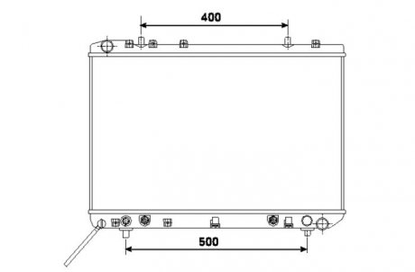 Радиатор, охлаждение двигателя NRF 53499