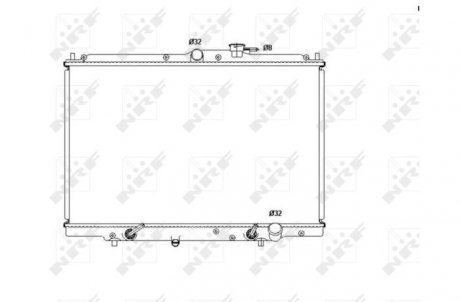 Радиатор, охлаждение двигателя NRF 53515