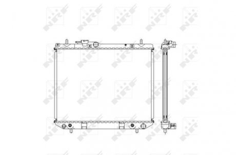 Радиатор, охлаждение двигателя NRF 53537