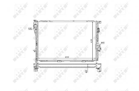 Радиатор, охлаждение двигателя NRF 53721