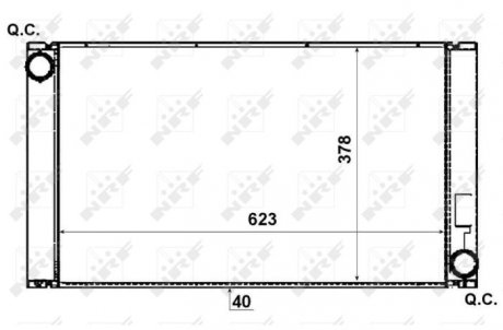 Радіатор, охолодження двигуна NRF 53731