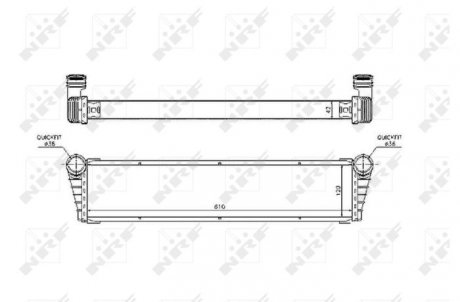 Радиатор, охлаждение двигателя NRF 53799