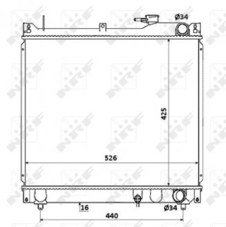 Радіатор NRF 53913 (фото 1)