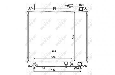 Радиатор NRF 53914