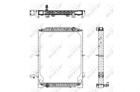 Радиатор, охлаждение двигател NRF 539568