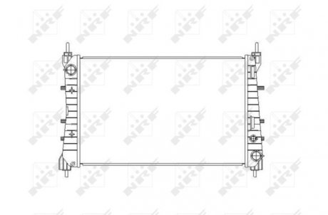 Радиатор, охлаждение двигателя NRF 54503