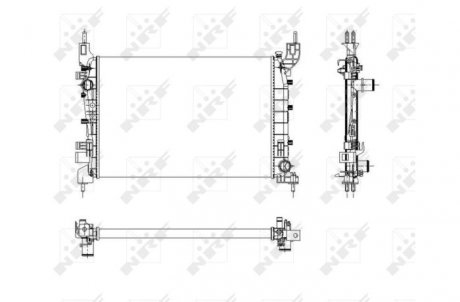 Радіатор NRF 54504 (фото 1)
