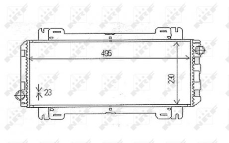 Радиатор, охлаждение двигателя NRF 54613