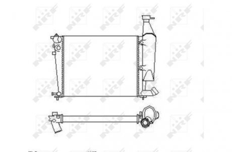 Радиатор, охлаждение двигателя NRF 54676 (фото 1)