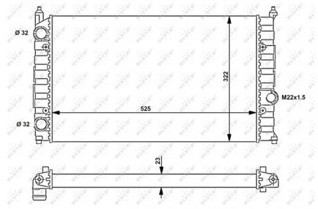 Радиатор NRF 54707