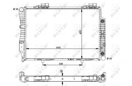 Радиатор NRF 55345