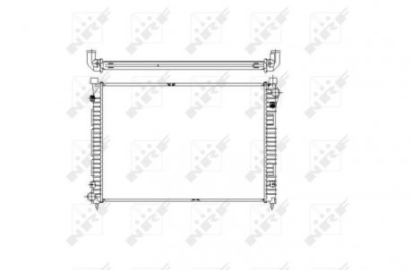 Радиатор, охлаждение двигателя NRF 55444