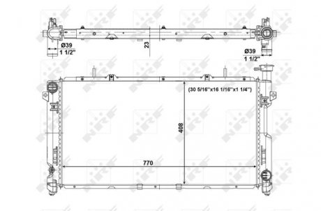 Радіатор NRF 56020 (фото 1)