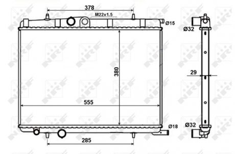 Радиатор NRF 56021