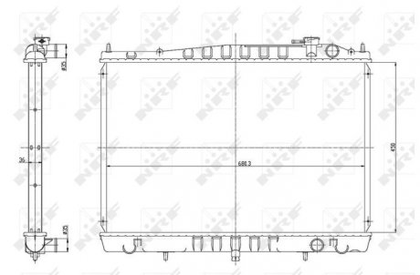 Радіатор NRF 56086