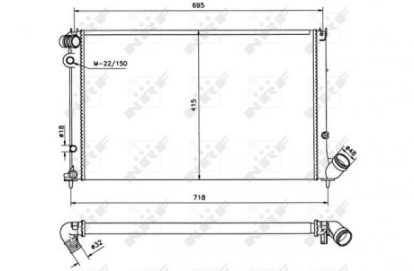 Радиатор NRF 58020