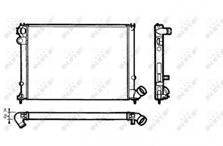 Радиатор NRF 58076