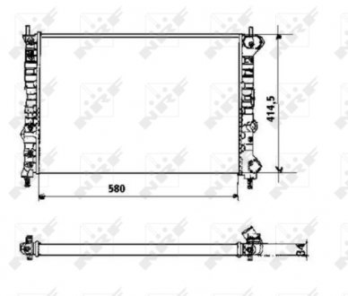 Радіатор NRF 58169