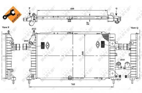 Радиатор NRF 58340