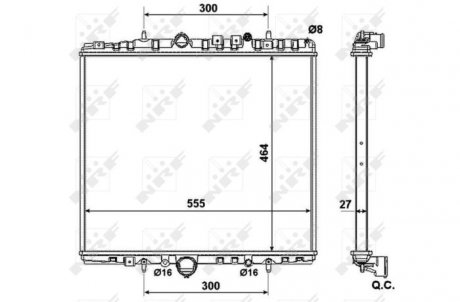 Радіатор NRF 58373